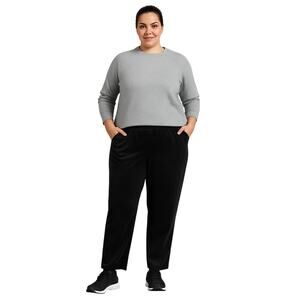 Lands’ End Women’s XL 18 Black Pull-On Pants – Straight Leg